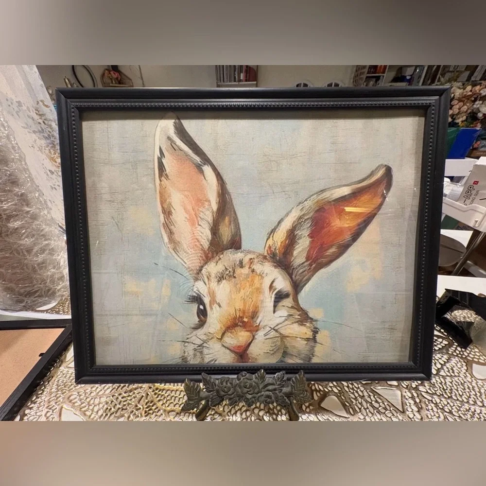 Charming Rabbit Framed Wall Art
